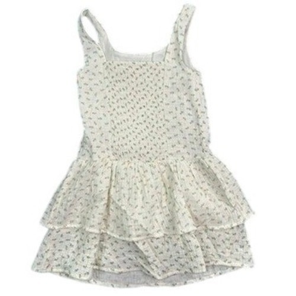 Cat & Jack Ditsy Floral Tiered Gauze Smocked Back Dress
